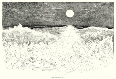 その無常な海（リトグラフ 作： Charles Dana Gibson