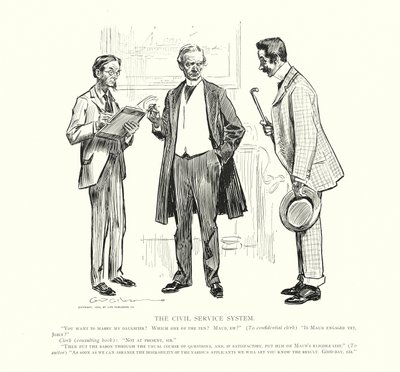 公務員制度（リトグラフ） 作： Charles Dana Gibson