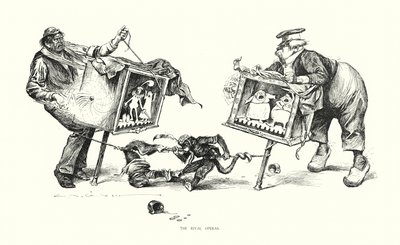 ライバル・オペラ（リトグラフ） 作： Charles Dana Gibson