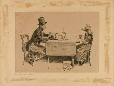 トム・ピンチと妹（「マーティン・チャズルウィット」より 作： Charles Dana Gibson