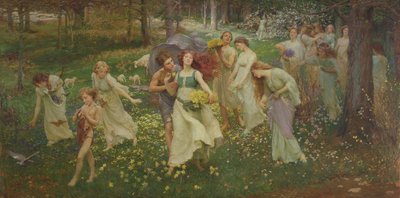 春の進歩、1905 作： Charles Daniel Ward