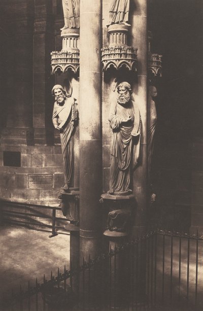 天使の柱、ストラスブール大聖堂、c.1858年（写真） 作： Charles David Winter