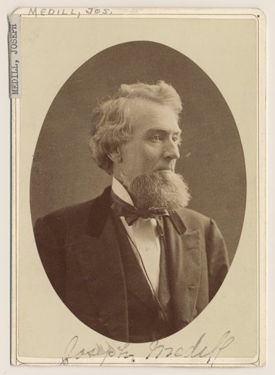 ジョセフメディルの肖像、1876年頃 作： Charles Delevan Mosher