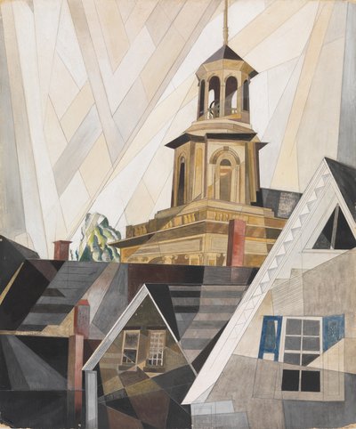 1920年以降、クリストファーレン卿（WC、ガッシュ、段ボールにグラファイト） 作： Charles Demuth