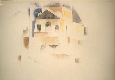 バミューダハウス（水彩・紙） 作： Charles Demuth