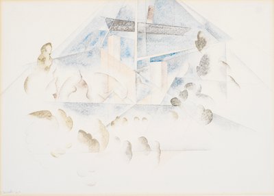 バミューダ、マスト、葉 作： Charles Demuth