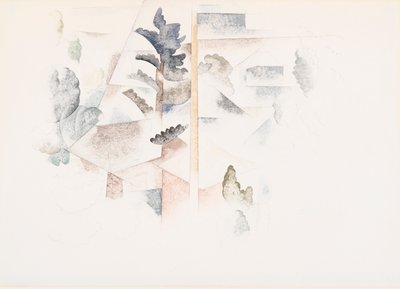 バミューダ: 木と建築 作： Charles Demuth