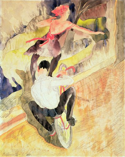 自転車アクロバット 作： Charles Demuth