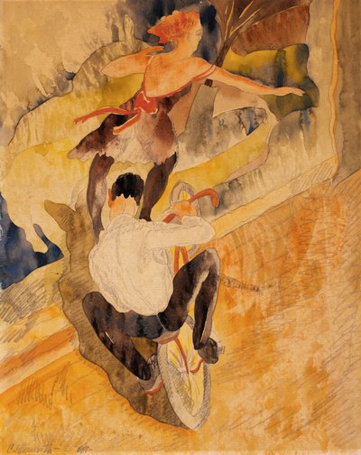 自転車アクロバット 作： Charles Demuth