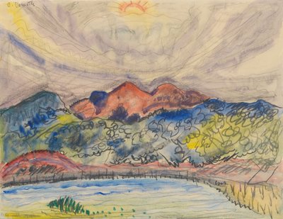 初期の風景、1914 作： Charles Demuth