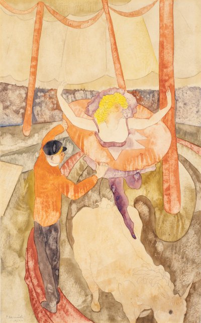 乗馬とアシスタント 作： Charles Demuth