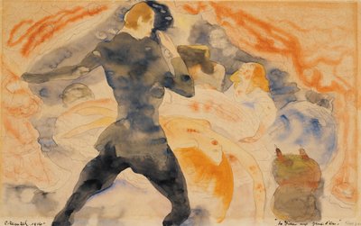オノレ・デ・バルザックス黄金の目を持つ少女、1916（紙と鉛筆） 作： Charles Demuth