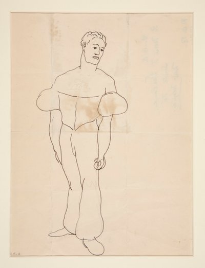 ジャグラー、または衣装を着た男 作： Charles Demuth