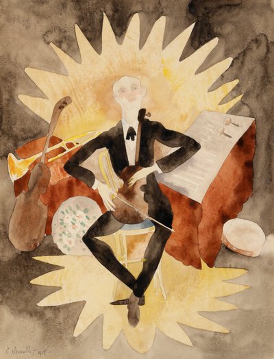 ミュージシャン（紙にトイレ） 作： Charles Demuth