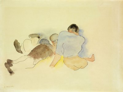 ビーチで 作： Charles Demuth