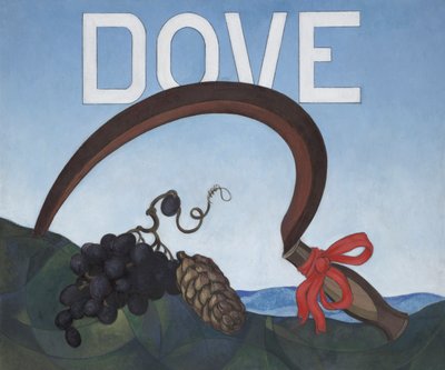 ポスターの肖像画: 鳩 作： Charles Demuth