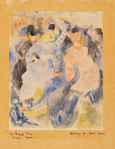 ゾラス・ナナ、1915-16年（紙にトイレ） 作： Charles Demuth