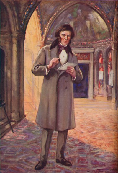 彼のインスピレーションの土地でのラスキン、c1925 作： Charles Dudley Tennant