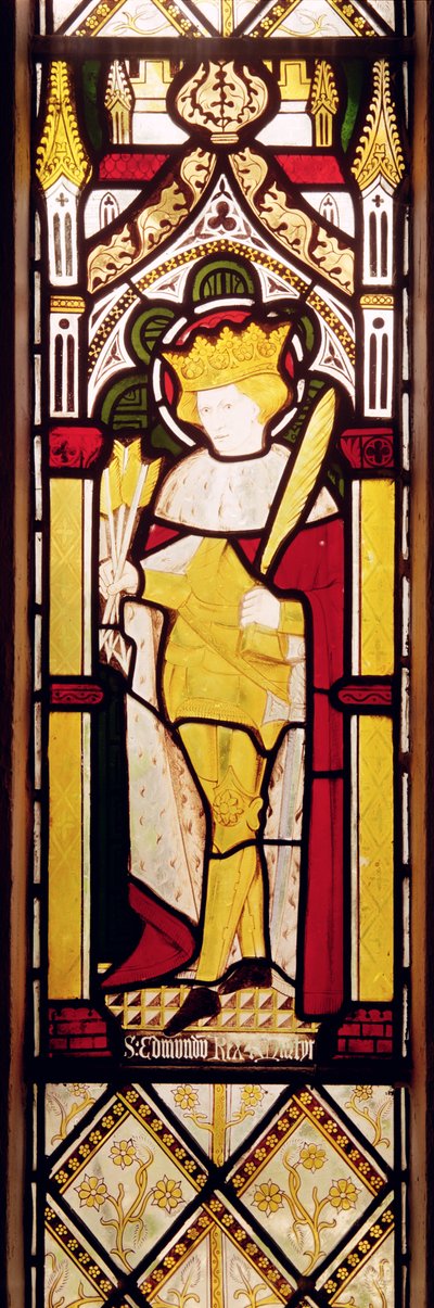 St.Edmund King and Martyr, ステンドグラスの窓 作： Charles E. Kempe