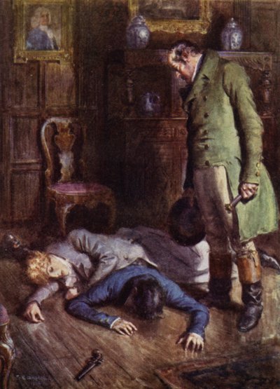 Jeffery Farnol による The Amateur Gentleman のイラスト (カラー リソ) 作： Charles Edmund (after) Brock