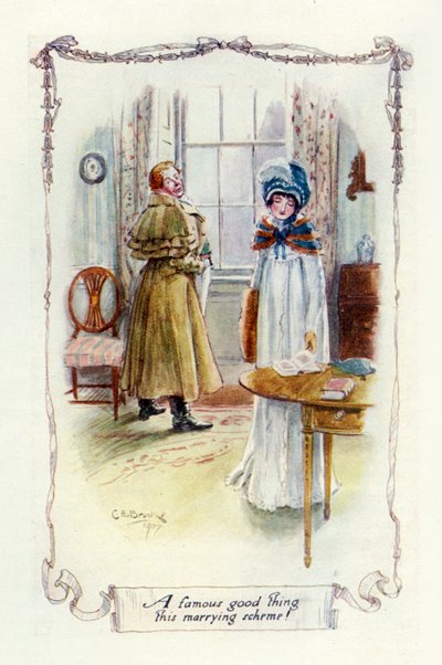 この結婚計画、1907年の有名な良いこと（イラスト） 作： Charles Edmund Brock