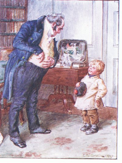 シックスペンスに関するあなたの傾向はどうですか、Dr Marigolds処方、1910年からのイラスト 作： Charles Edmund Brock