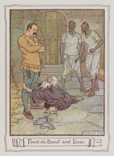 サー・ウォルター・スコット著「アイヴァンホー」のイラスト（カラーリトグラフ 作： Charles Edmund Brock