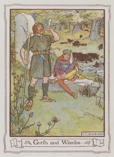 ウォルター・スコット卿によるアイヴァンホーのイラスト 作： Charles Edmund Brock