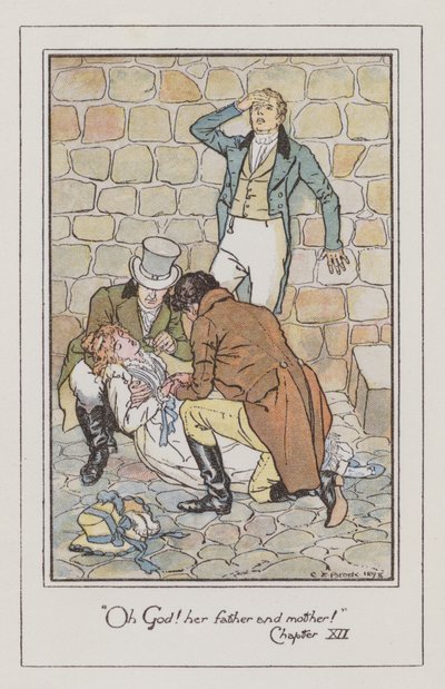 説得力のあるイラスト（カラーリトグラフ 作： Charles Edmund Brock