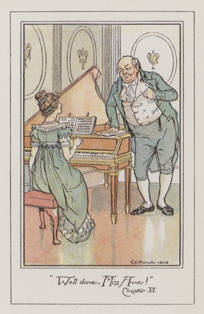 説得力のあるイラスト（カラーリトグラフ 作： Charles Edmund Brock