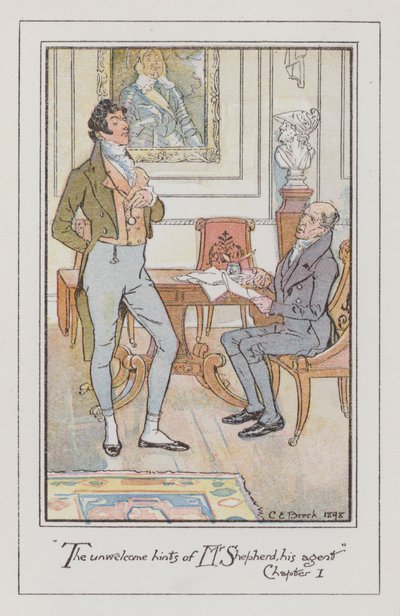 説得力のあるイラスト（カラーリトグラフ 作： Charles Edmund Brock