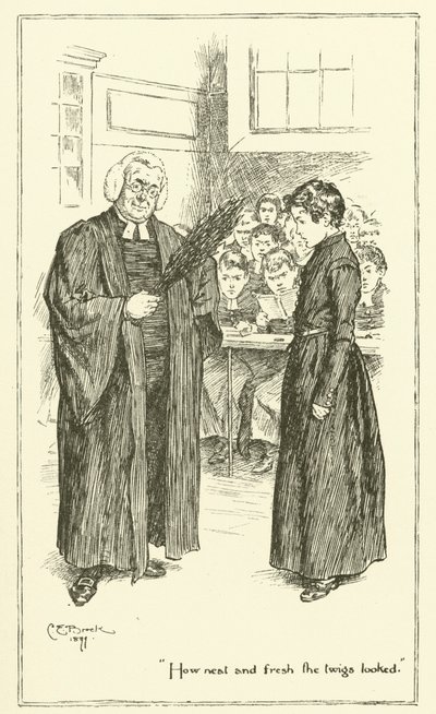 チャールズ・ラムの「The Essays of Elia」の挿絵（彫刻）。 作： Charles Edmund Brock