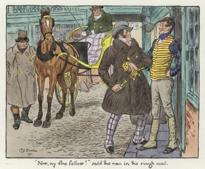 ピックウィック紙のイラスト 作： Charles Edmund Brock