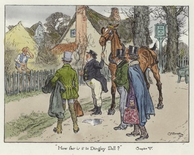 ピックウィック紙のイラスト 作： Charles Edmund Brock