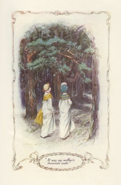 それは私の母のお気に入りの散歩でした、1907（イラスト） 作： Charles Edmund Brock