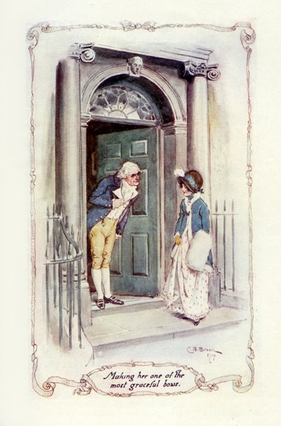 彼女を彼の最も優雅な弓の1つにする、1907年（イラスト） 作： Charles Edmund Brock