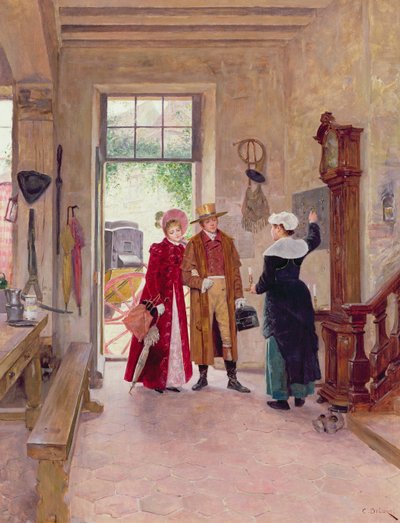 インに到着 作： Charles Edouard Delort