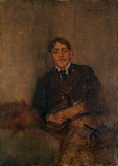 自画像、1895年頃 作： Charles Edward Conder