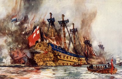 オランダ人によるロンドンの燃焼 作： Charles Edward Dixon