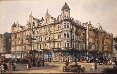 オックスフォード・ストリートのボーン・アンド・ホリングスワース社の旧社屋 作： Charles Edward Dixon