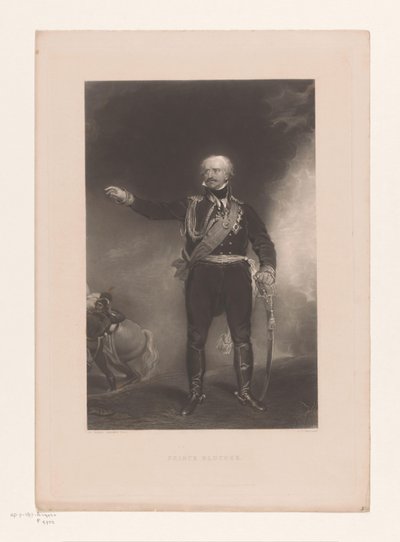 ブリュッヒャーによるゲプハルト・レーベレヒトの肖像 Prince Blucher (オブジェクトのタイトル) 作： Charles Edward Wagstaff