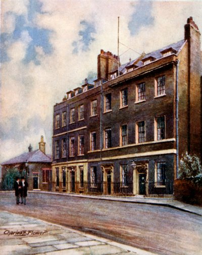 No10 Downing Street、Whitehall 作： Charles Edwin Flower