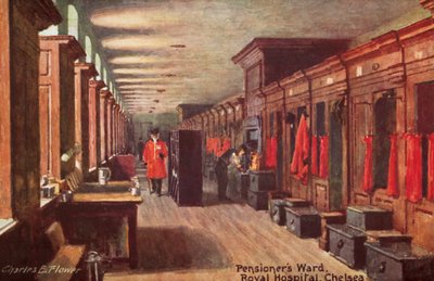 年金受給者病棟、ロイヤル病院、チェルシー 作： Charles Edwin Flower