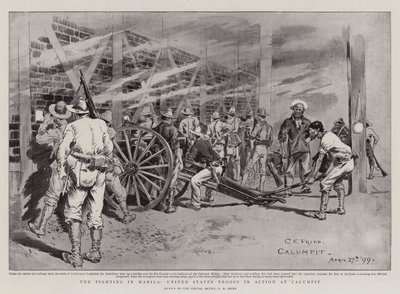 マニラの戦い、カルンピットで活動中の米国軍 作： Charles Edwin Fripp