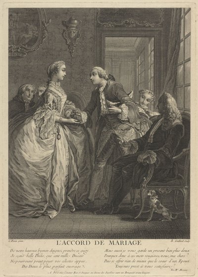 18世紀の結婚契約 作： Charles Eisen
