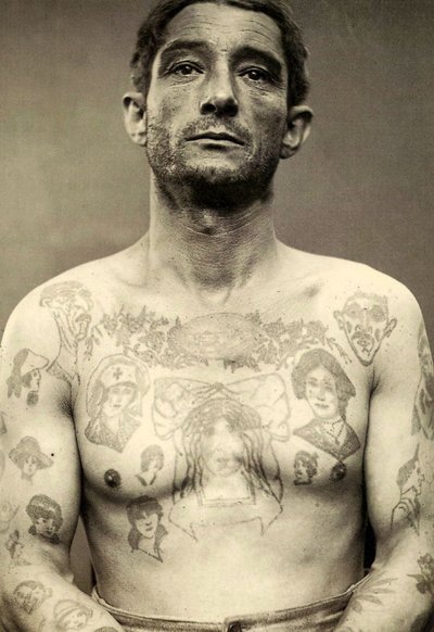刺青の男の肖像 作： Charles Eisenmann