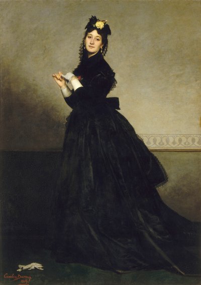 La Dame aux gants The Lady with the Glove、1869年。 作： Charles Emile Auguste Carolus Duran
