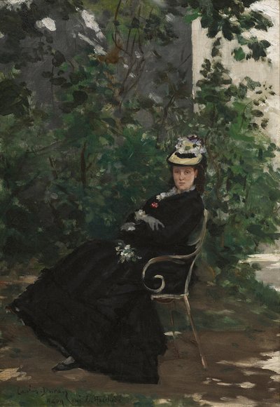 アリス・ホシェッド夫人の肖像」1872-78年頃（油彩・キャンバス 作： Charles Emile Auguste Carolus Duran
