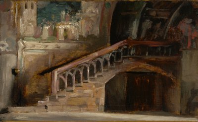 1876年、アッシジのサンフランチェスコの下教会の眺め 作： Charles Emile Auguste Carolus Duran