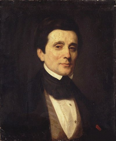 エミール・デシャン（1791-1871）の肖像 par Callande de Champmartin, Charles-Emile (1797-1883).カラーリトグラフ, , 個人蔵 作： Charles Emile Callande de Champmartin